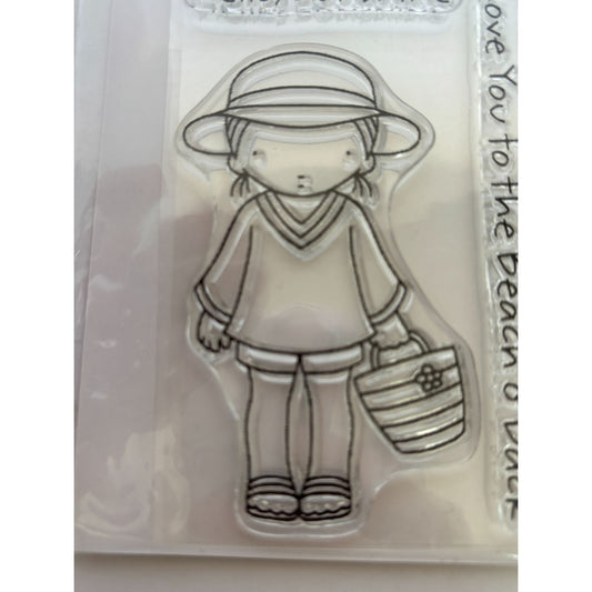 My Favorite Things Clear Stamps Set Beach Cutie Girl Sun Love You to the Beach