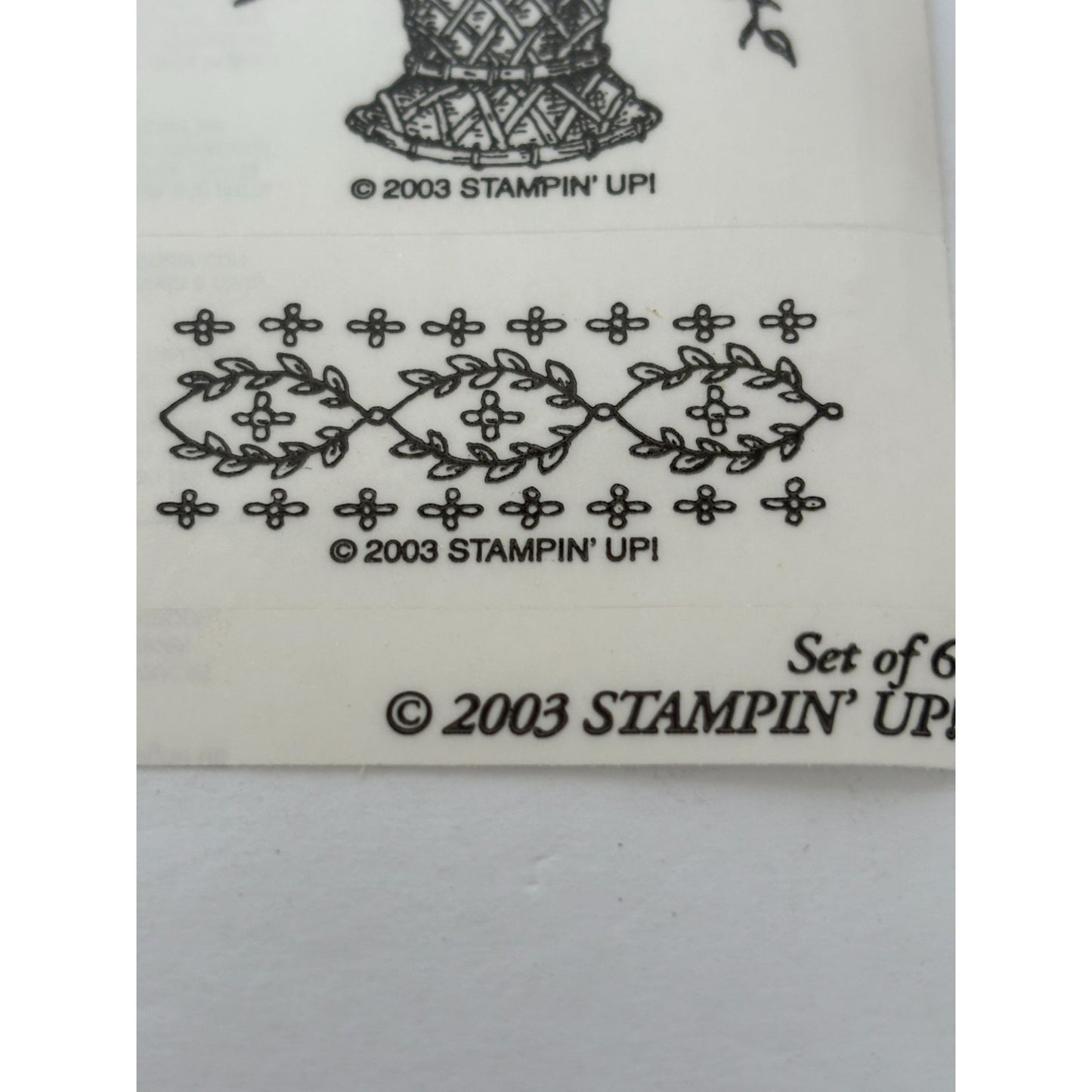 Stampin Up Wood Rubber Stamp Set Appreciation is the Memory of the Heart Flowers