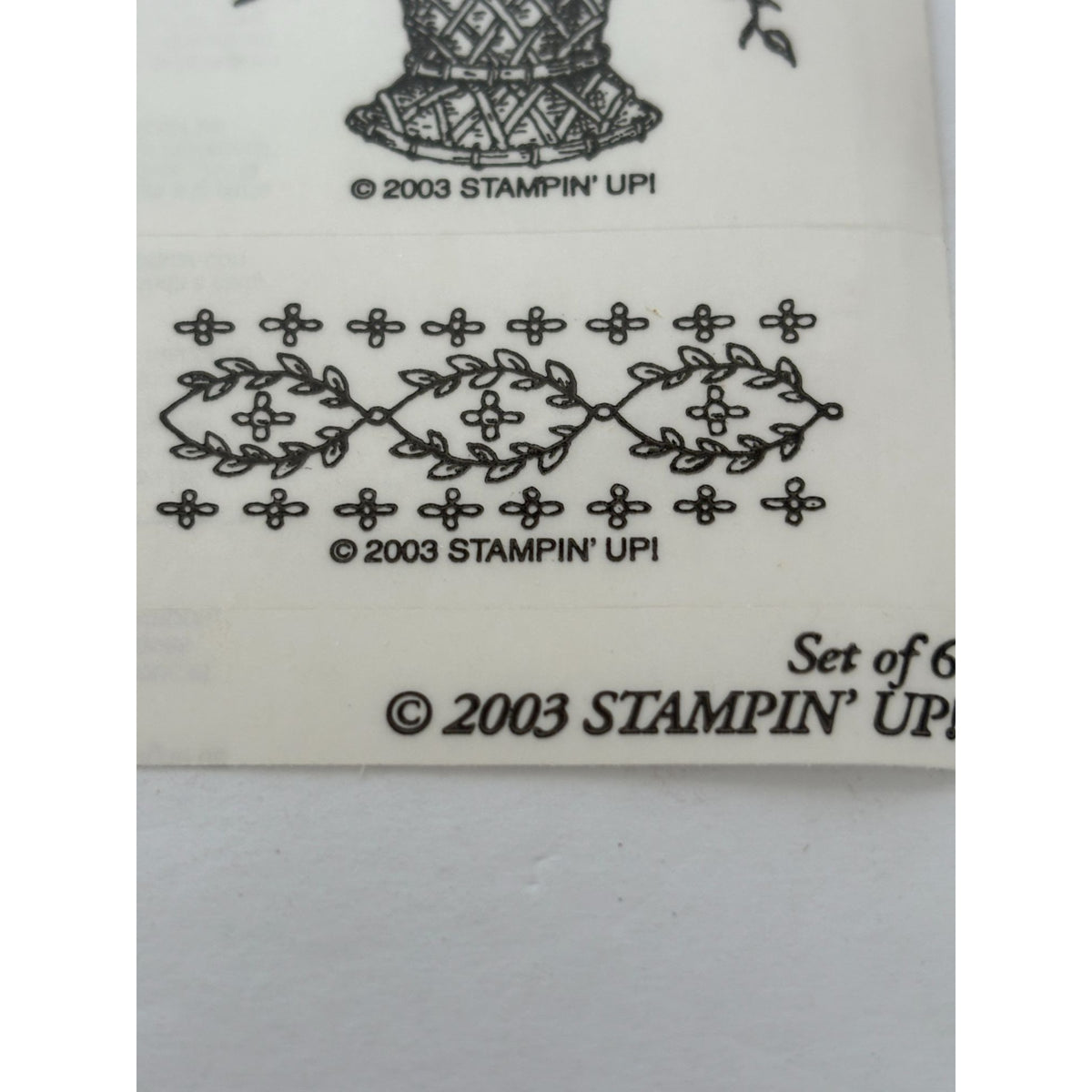 Stampin Up Wood Rubber Stamp Set Appreciation is the Memory of the Heart Flowers