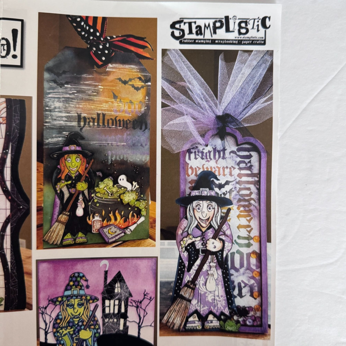 Stamplistic Rubber Stamp Layering Dies Frederica Witch Halloween Cardmaking Mixed Media