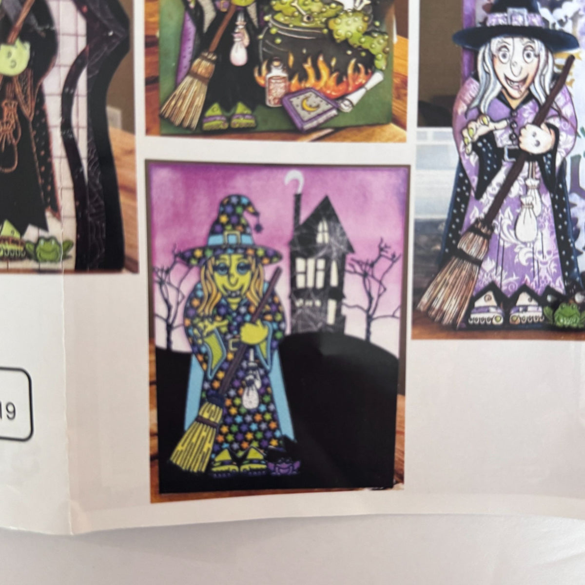 Stamplistic Rubber Stamp Layering Dies Frederica Witch Halloween Cardmaking Mixed Media
