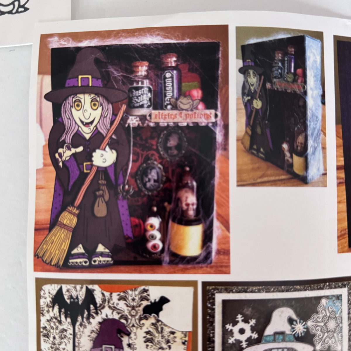 Stamplistic Rubber Stamp Layering Dies Frederica Witch Halloween Cardmaking Mixed Media