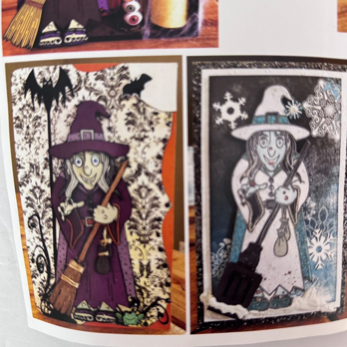 Stamplistic Rubber Stamp Layering Dies Frederica Witch Halloween Cardmaking Mixed Media
