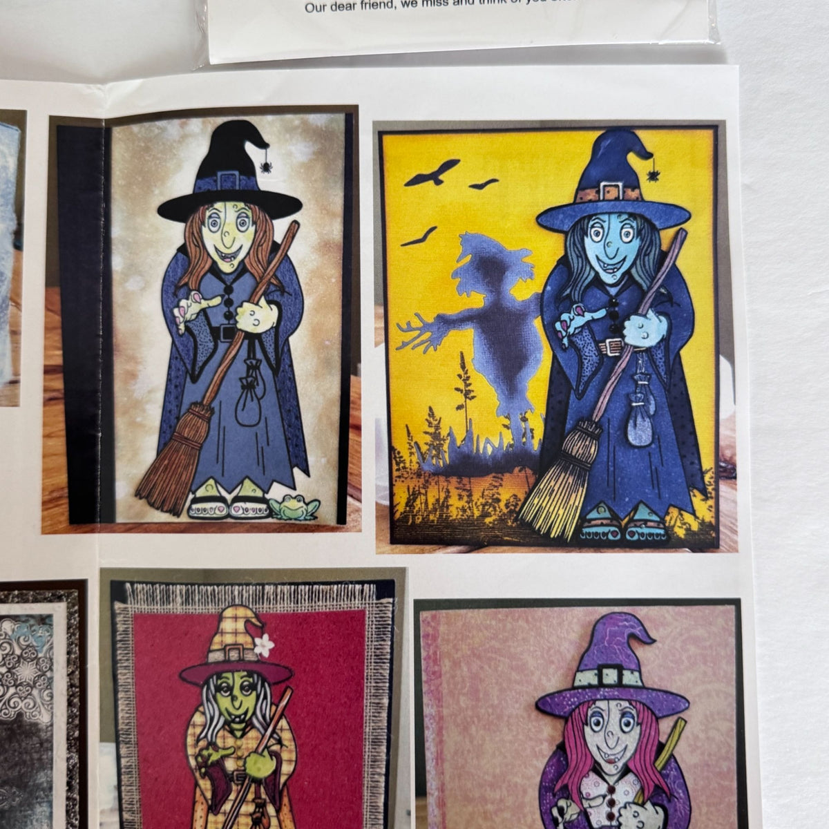 Stamplistic Rubber Stamp Layering Dies Frederica Witch Halloween Cardmaking Mixed Media