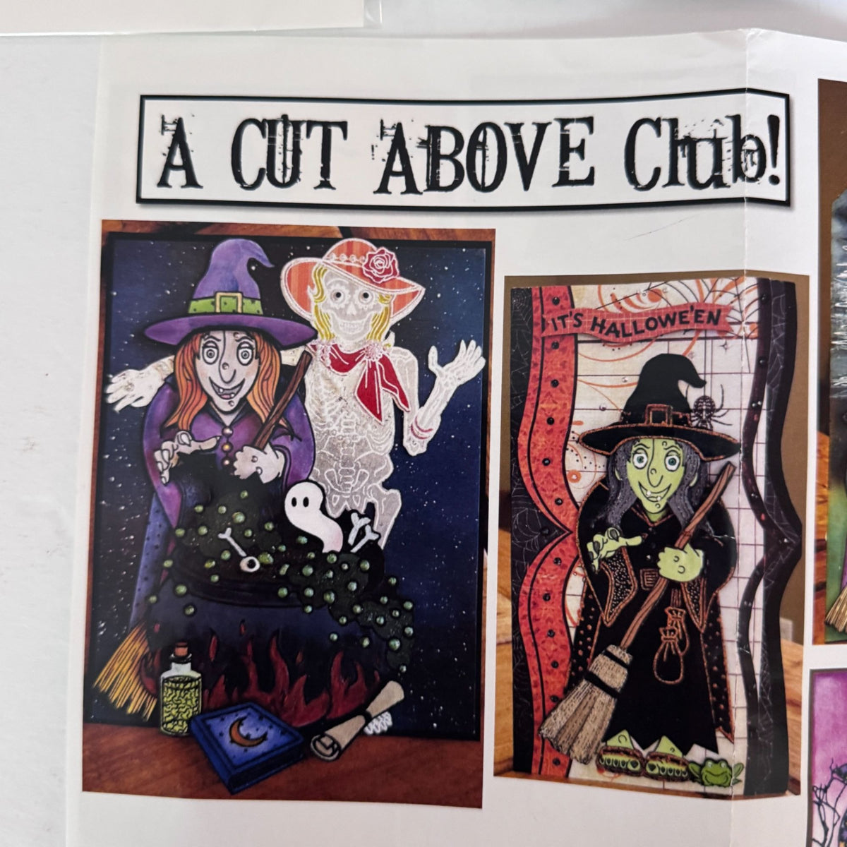 Stamplistic Rubber Stamp Layering Dies Frederica Witch Halloween Cardmaking Mixed Media
