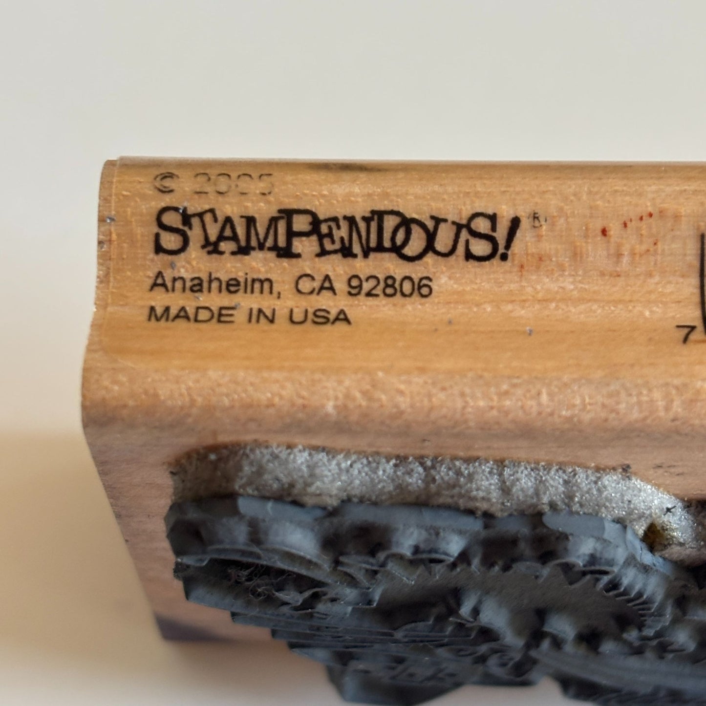 Stampendous Rubber Stamp Fluffles Cat Ate What Turkey Thanksgiving Funny Words
