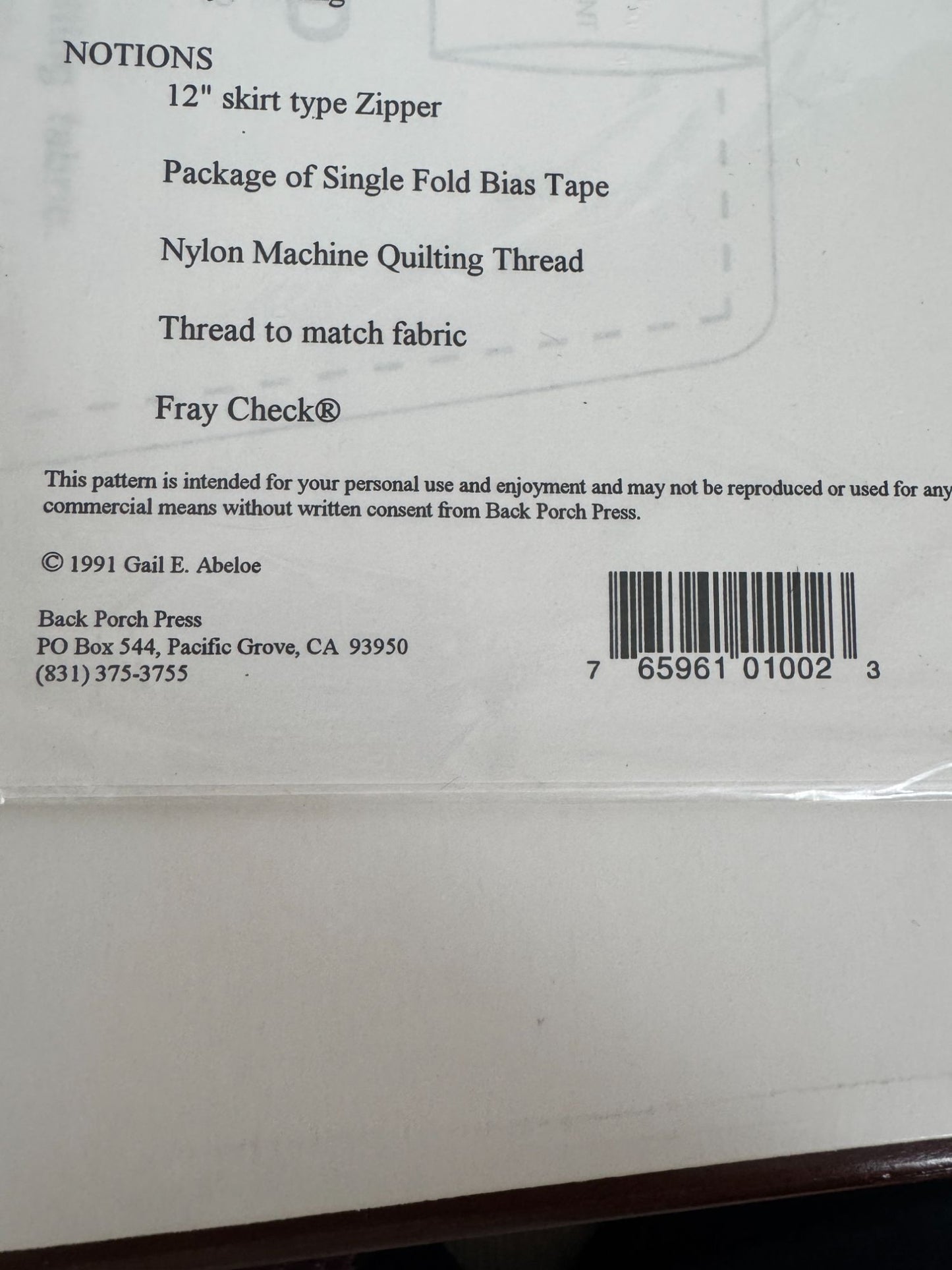 Back Porch Press Quilting Pattern Log Cabin Purse Duffle Style Quilted Bag Craft