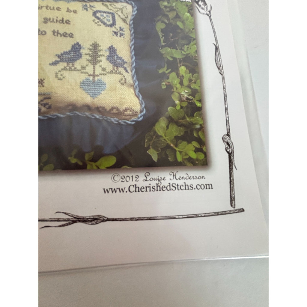 Cherished Stitches Cross Stitch Pattern Feathered Friends Month June Bird Virtue