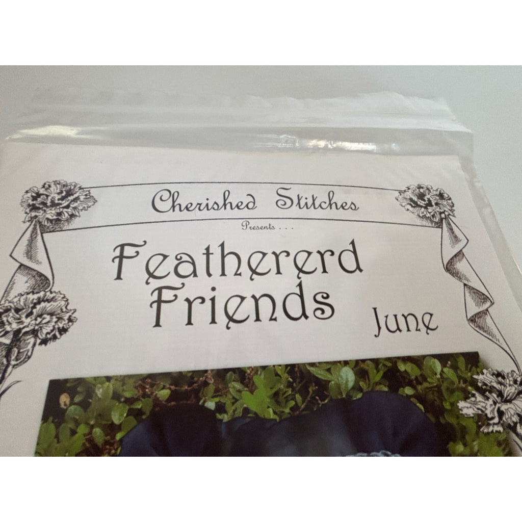 Cherished Stitches Cross Stitch Pattern Feathered Friends Month June Bird Virtue