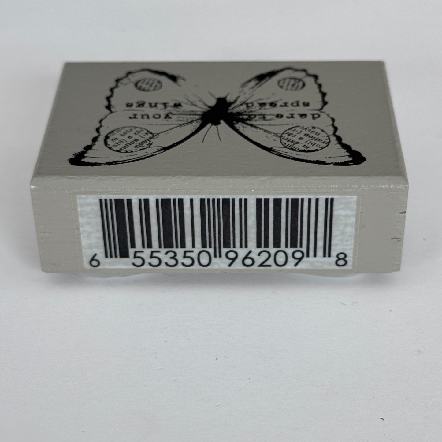 Prima Finnabair Rubber Stamp Dare To Spread Your Wings Butterfly Inspirational Words Support Crafting Tool