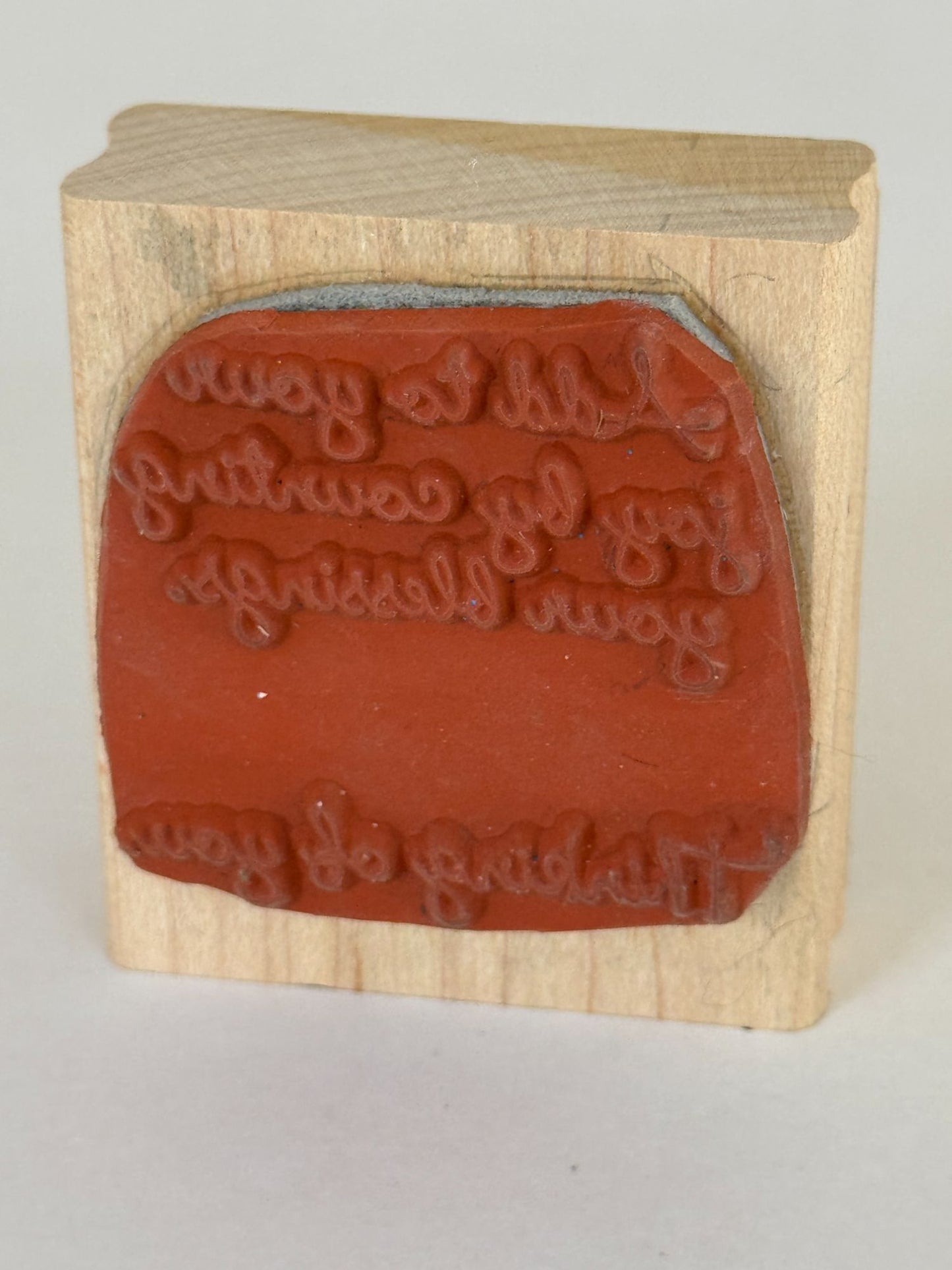 Stampin Up Rubber Stamp Thinking of You Card Making Count Your Blessings Words