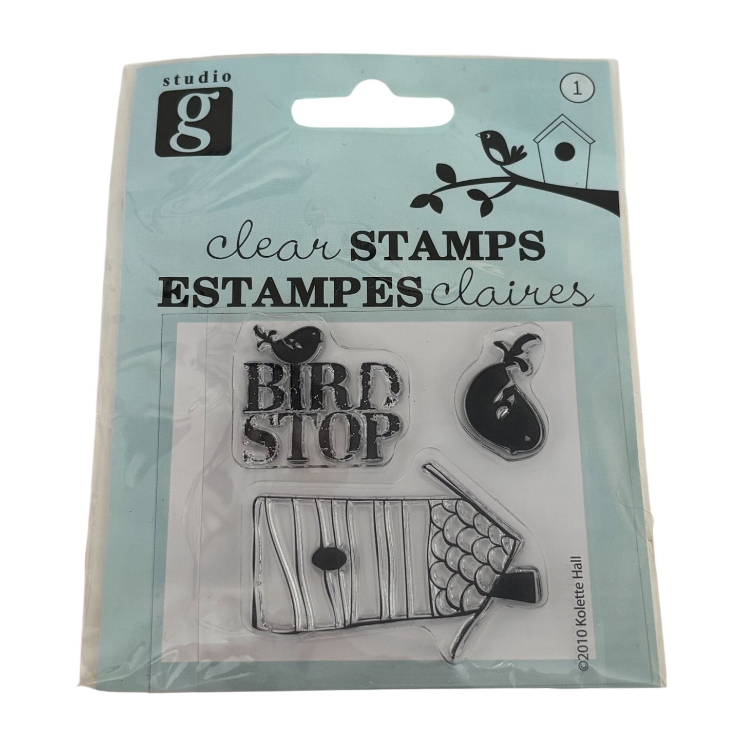 Studio G Clear Stamps Bird Stop Birdhouse Spring Birds Cardmaking Craft Small Scrapbooking