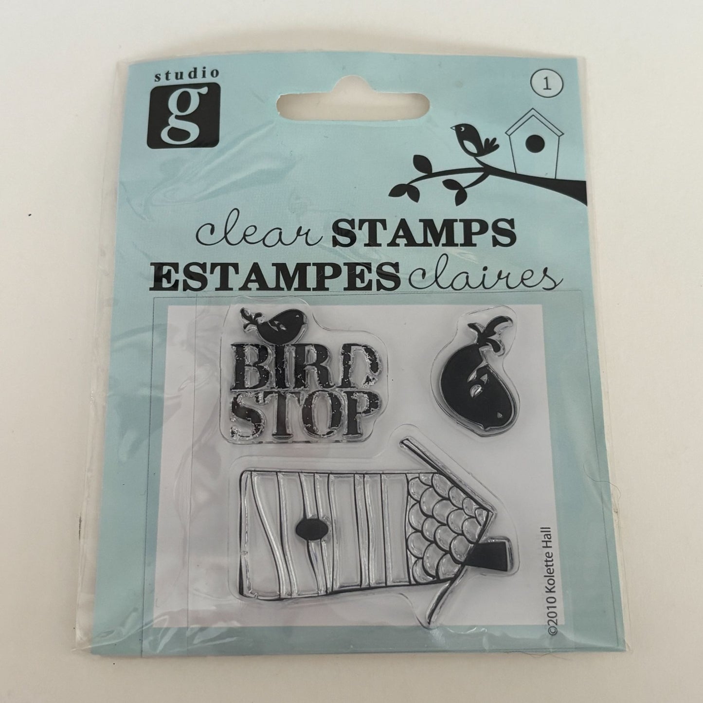 Studio G Clear Stamps Bird Stop Birdhouse Spring Birds Cardmaking Craft Small Scrapbooking