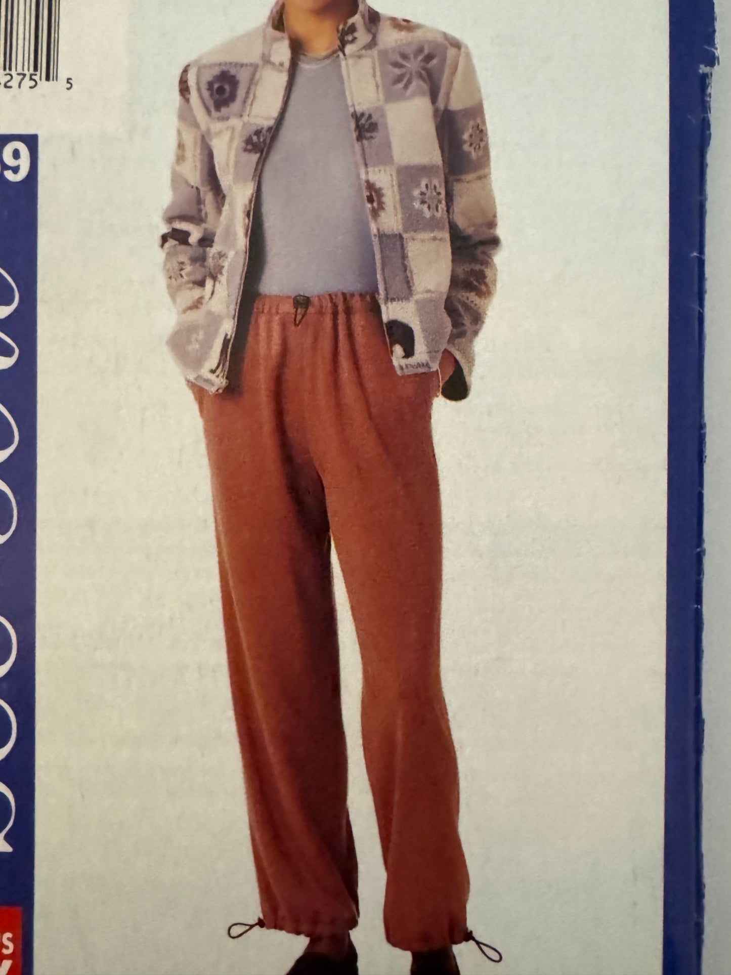 See & Sew Butterick Sewing Pattern 3359 Jogger Pants Cord Stoppers Ankle 6 8 10