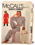 McCalls Sewing Pattern 8120 Misses Top Flared Skirt Pants Size 8 Bust 31 1/2" UC
