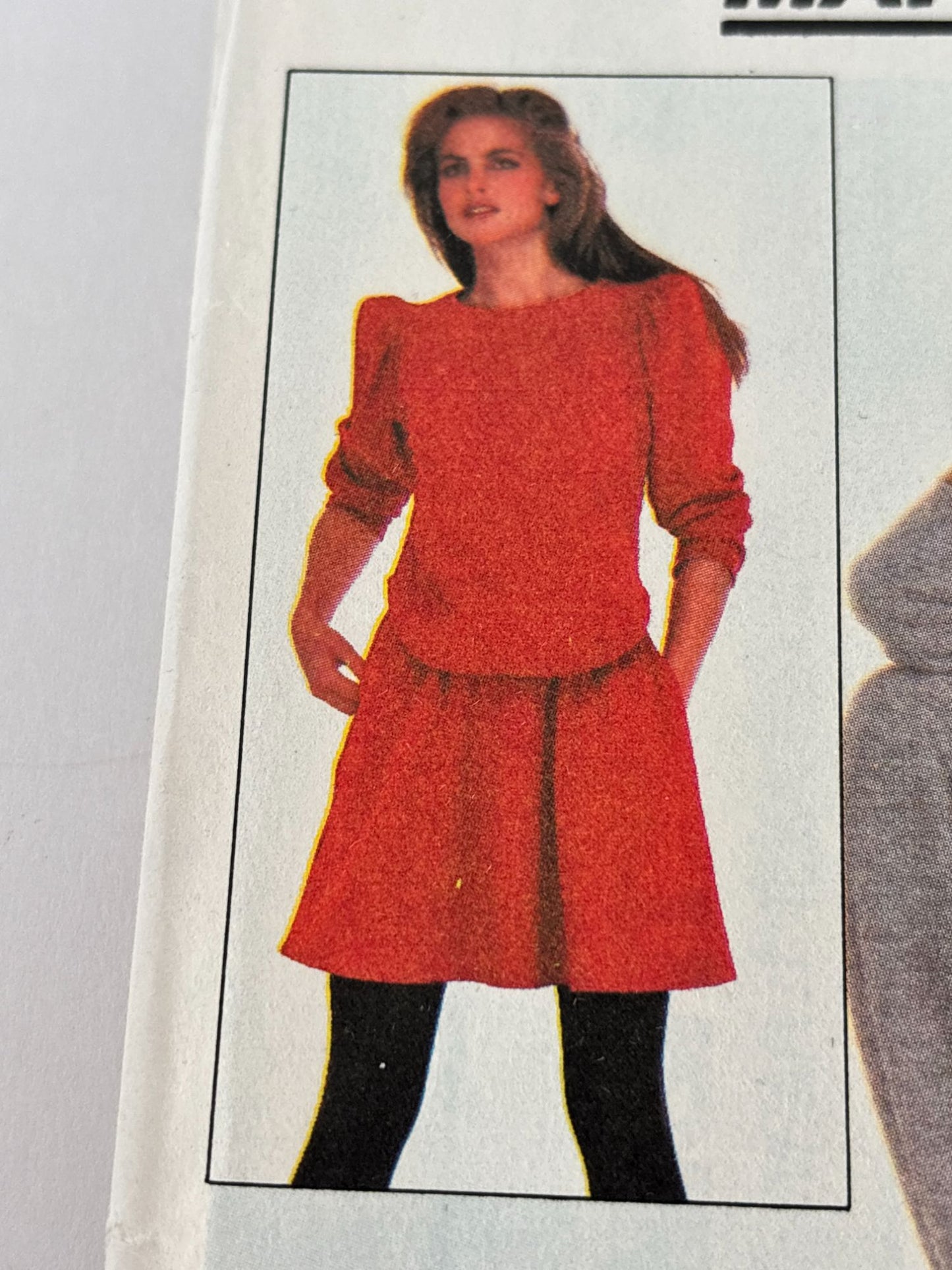 McCalls Sewing Pattern 8120 Misses Top Flared Skirt Pants Size 8 Bust 31 1/2" UC