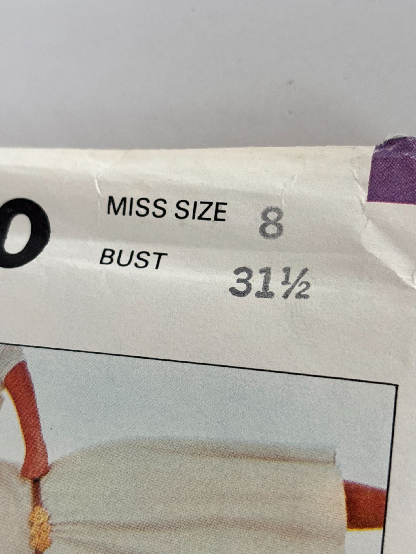 McCalls Sewing Pattern 8120 Misses Top Flared Skirt Pants Size 8 Bust 31 1/2" UC