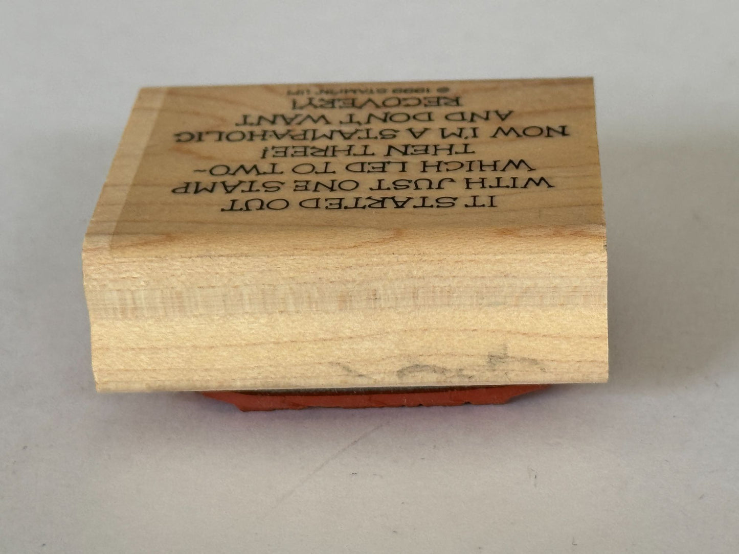 Stampin Up Rubber Stamp Stampaholic Funny Crafter Stamping Hobby Card Making Art
