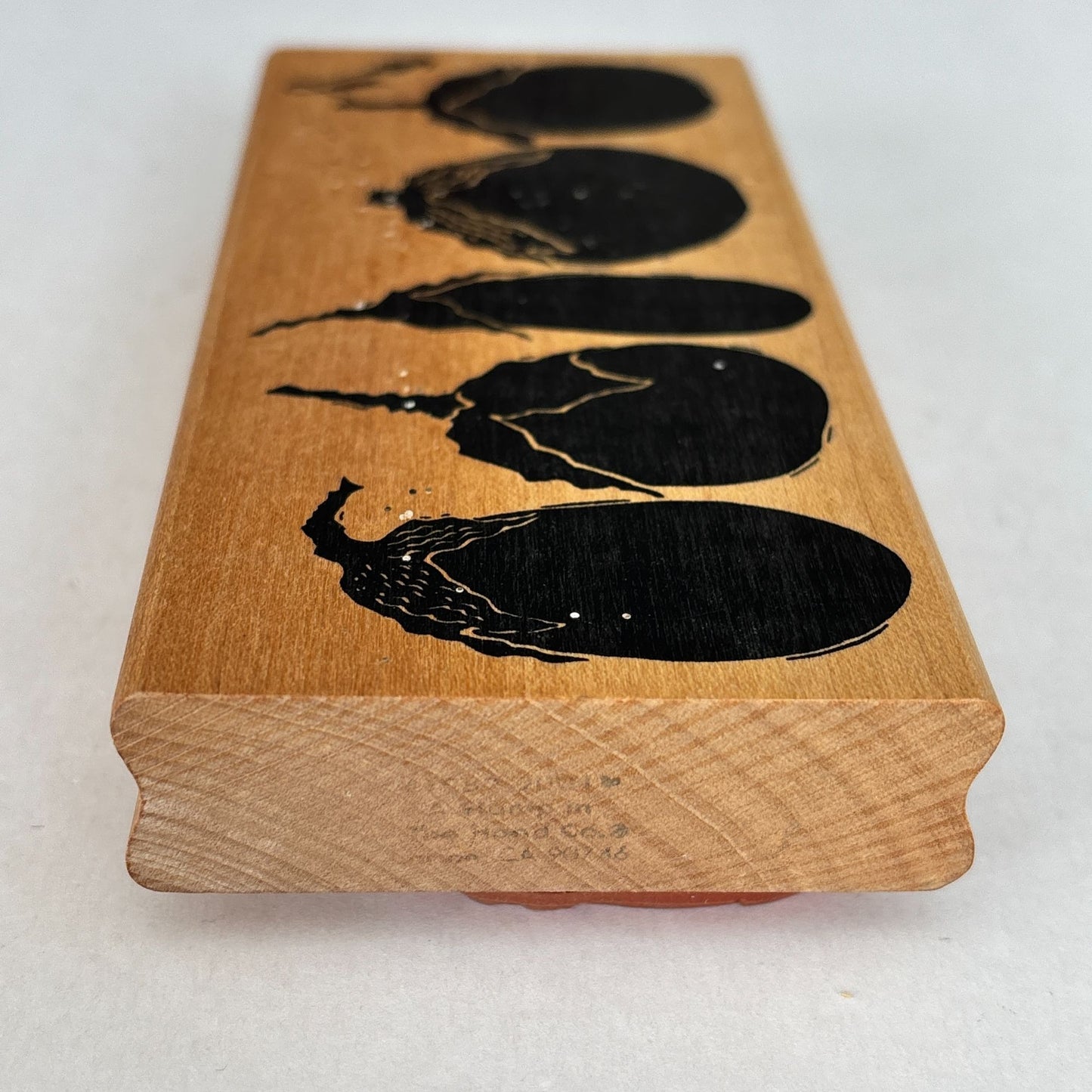 A Stamp in the Hand Rubber Stamp Eggplant Row Vegetable Garden Farmers Market
