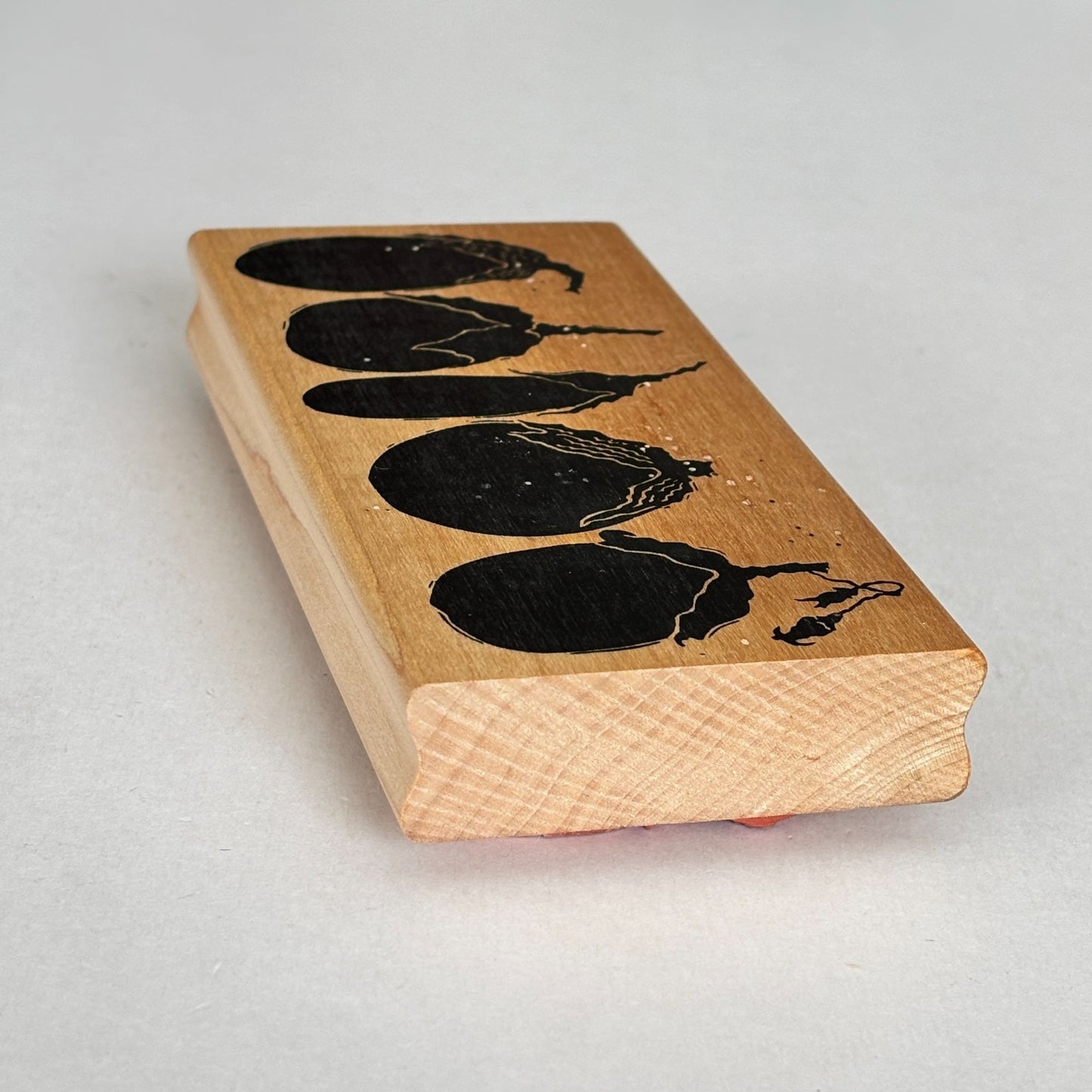 A Stamp in the Hand Rubber Stamp Eggplant Row Vegetable Garden Farmers Market
