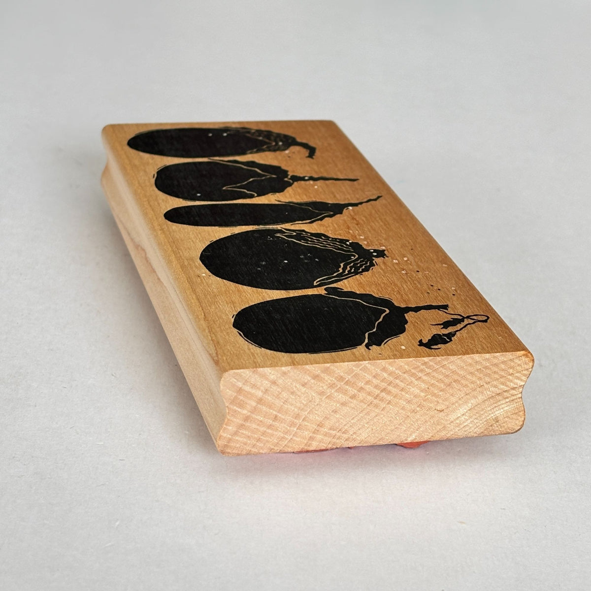 A Stamp in the Hand Rubber Stamp Eggplant Row Vegetable Garden Farmers Market