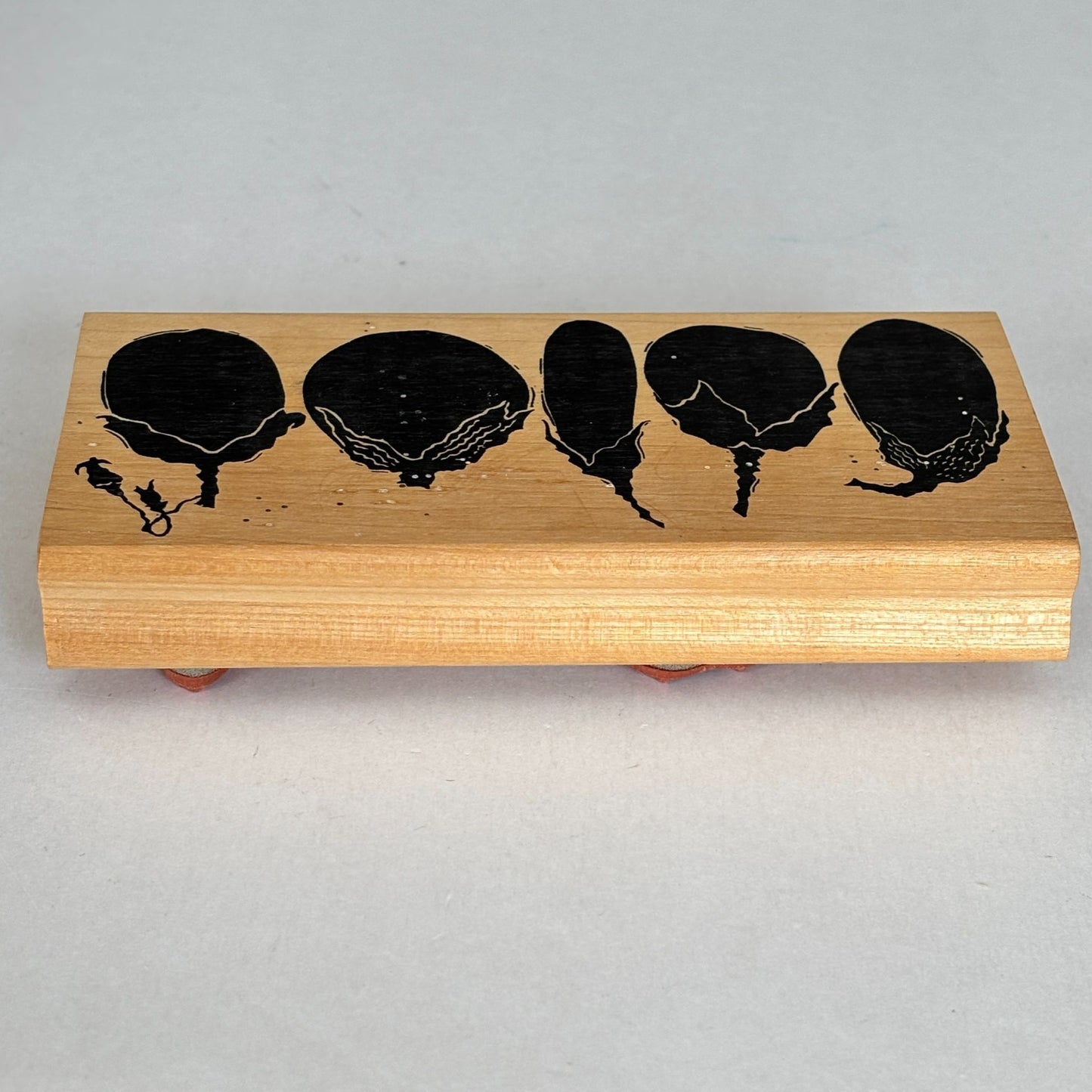 A Stamp in the Hand Rubber Stamp Eggplant Row Vegetable Garden Farmers Market