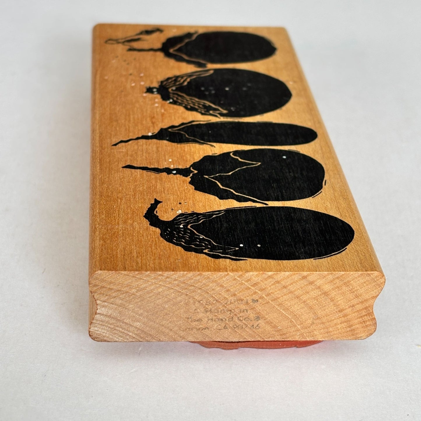 A Stamp in the Hand Rubber Stamp Eggplant Row Vegetable Garden Farmers Market