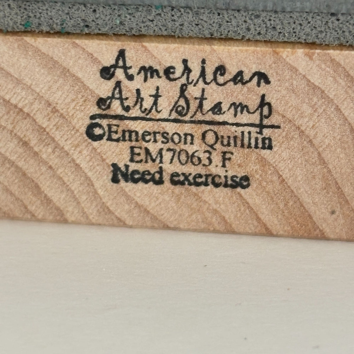 American Art Stamp Rubber Stamp Lets Go Shopping Emerson Quillin Funny Quote Sassy Exercise