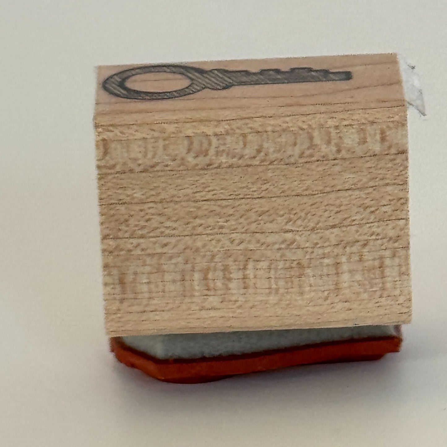 Stampin Up Rubber Stamp Vintage Key Small Card Making Wood Mounted Paper Craft