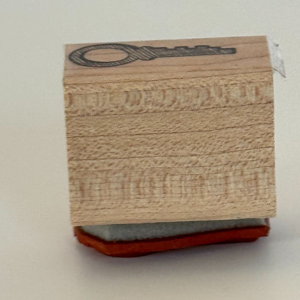 Stampin Up Rubber Stamp Vintage Key Small Card Making Wood Mounted Paper Craft