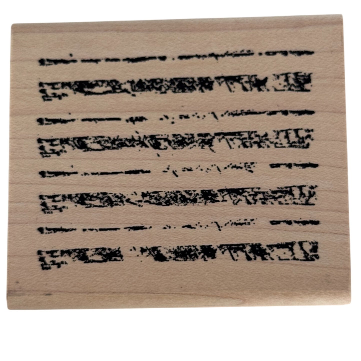 A Stamp In The Hand Rubber Stamp Distressed Lines Background Stripes Grunge Wood Texture