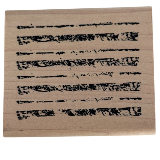 A Stamp In The Hand Rubber Stamp Distressed Lines Background Stripes Grunge Wood Texture