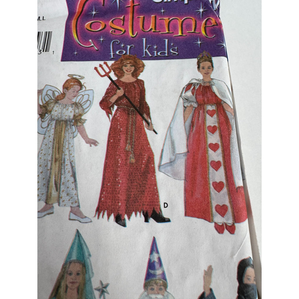 Simplicity Sewing Pattern 4461 Halloween Costumes Pirate Wizard Ninja Princess