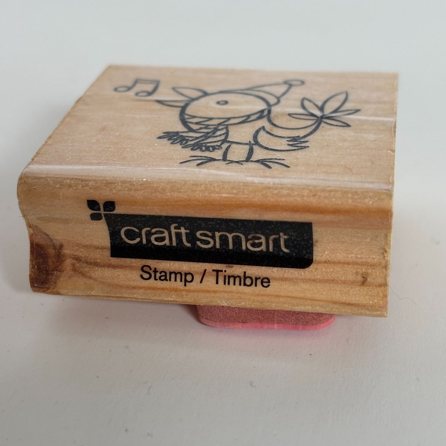 CraftSmart Rubber Stamp Holiday Bird Singing Scarf Christmas Card Making Holiday