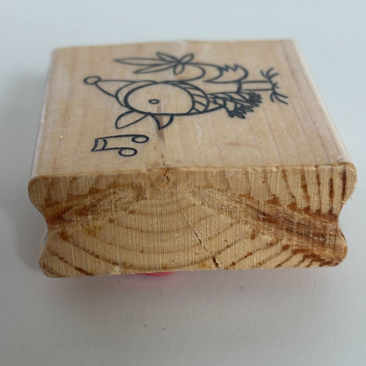 CraftSmart Rubber Stamp Holiday Bird Singing Scarf Christmas Card Making Holiday