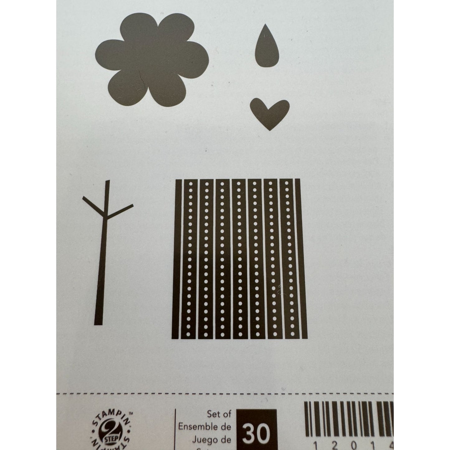 Stampin Up Playful Pieces Rubber Stamp Set Butterfly Summer Gift Present Star