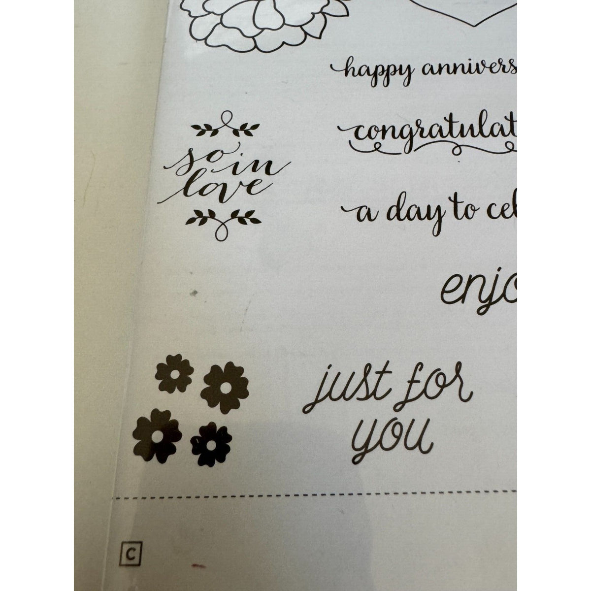 Stampin Up Cling Rubber Stamps So In Love So Detailed Thinlits Dies With