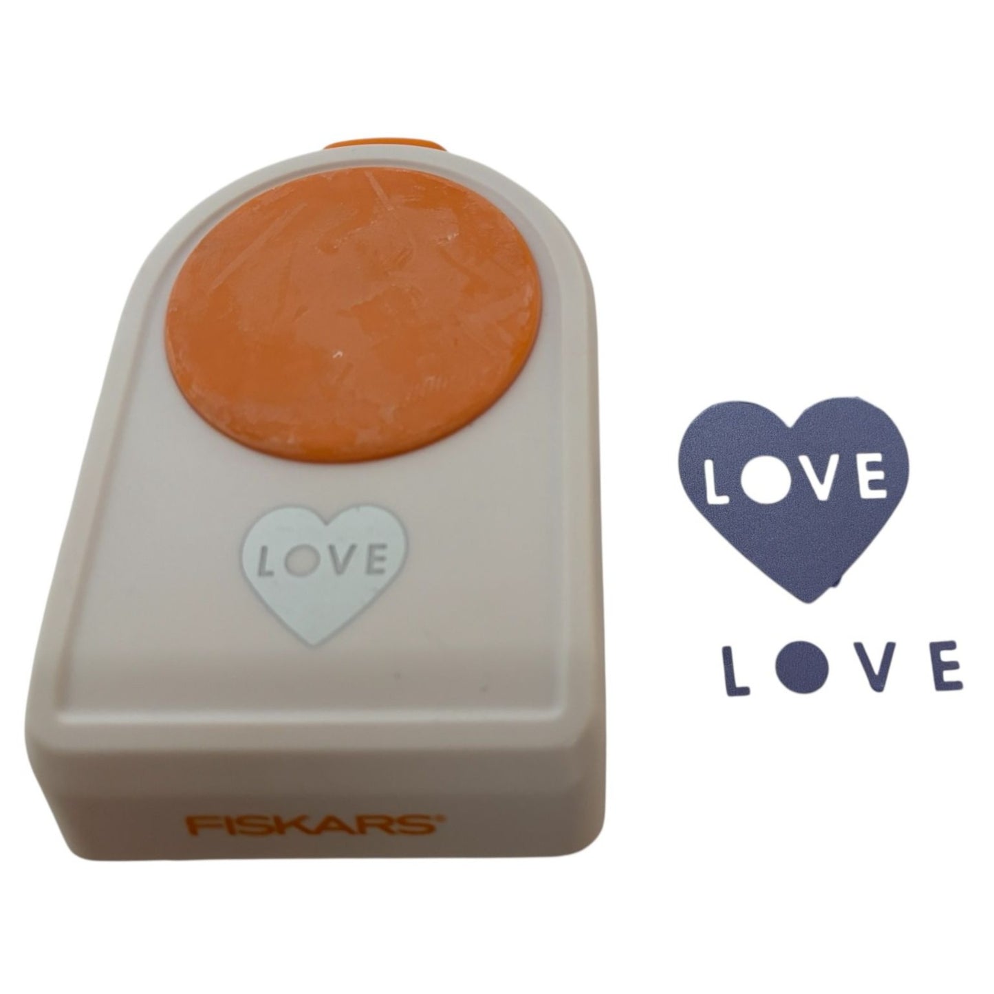 Fiskars Paper Punch Love Heart Shape Craft Scrapbooking Card Making Valentines