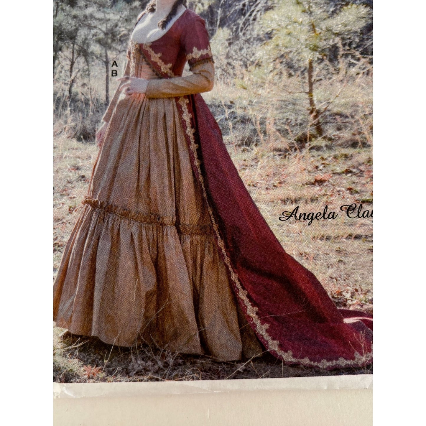 McCalls M7826 Costume Sewing Pattern Colonial Dress Historical Gown Uncut 14-22 Angela Clayton