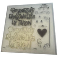 CTMH My Acrylix Acrylic Stamp Set D1825 Be Yourself Everyone Else is Taken Heart