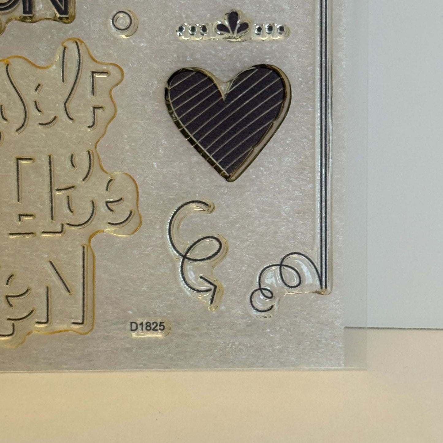 CTMH My Acrylix Acrylic Stamp Set D1825 Be Yourself Everyone Else is Taken Heart
