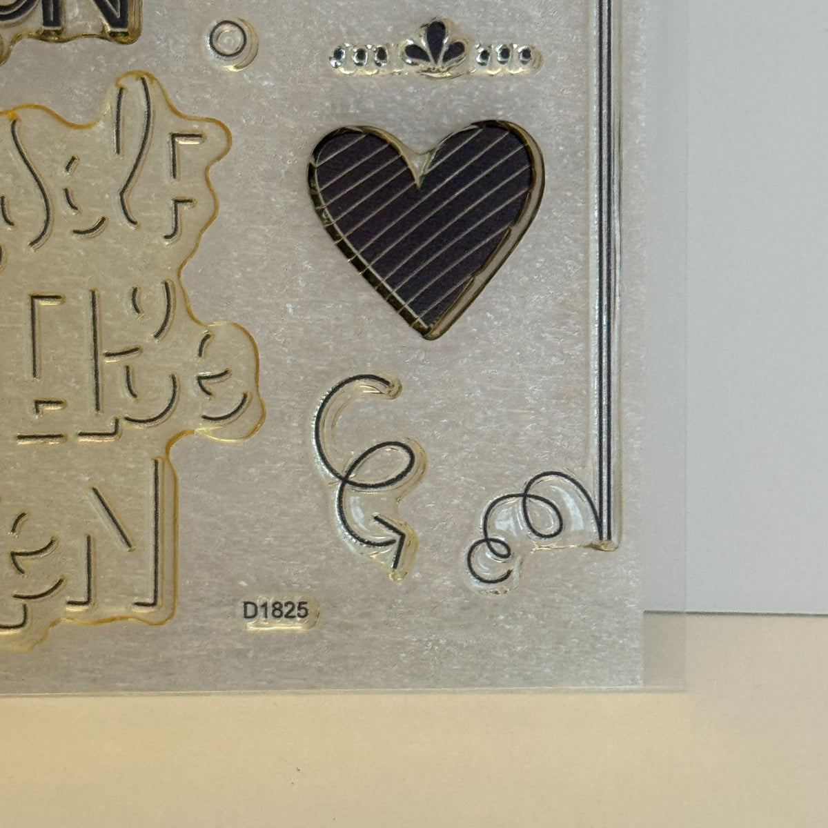 CTMH My Acrylix Acrylic Stamp Set D1825 Be Yourself Everyone Else is Taken Heart