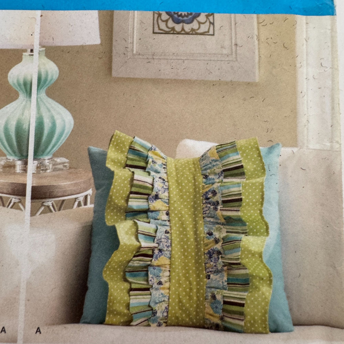 Simplicity Sewing Pattern 1679 Pillows Square Ruffles Couch Bedroom Home Decor