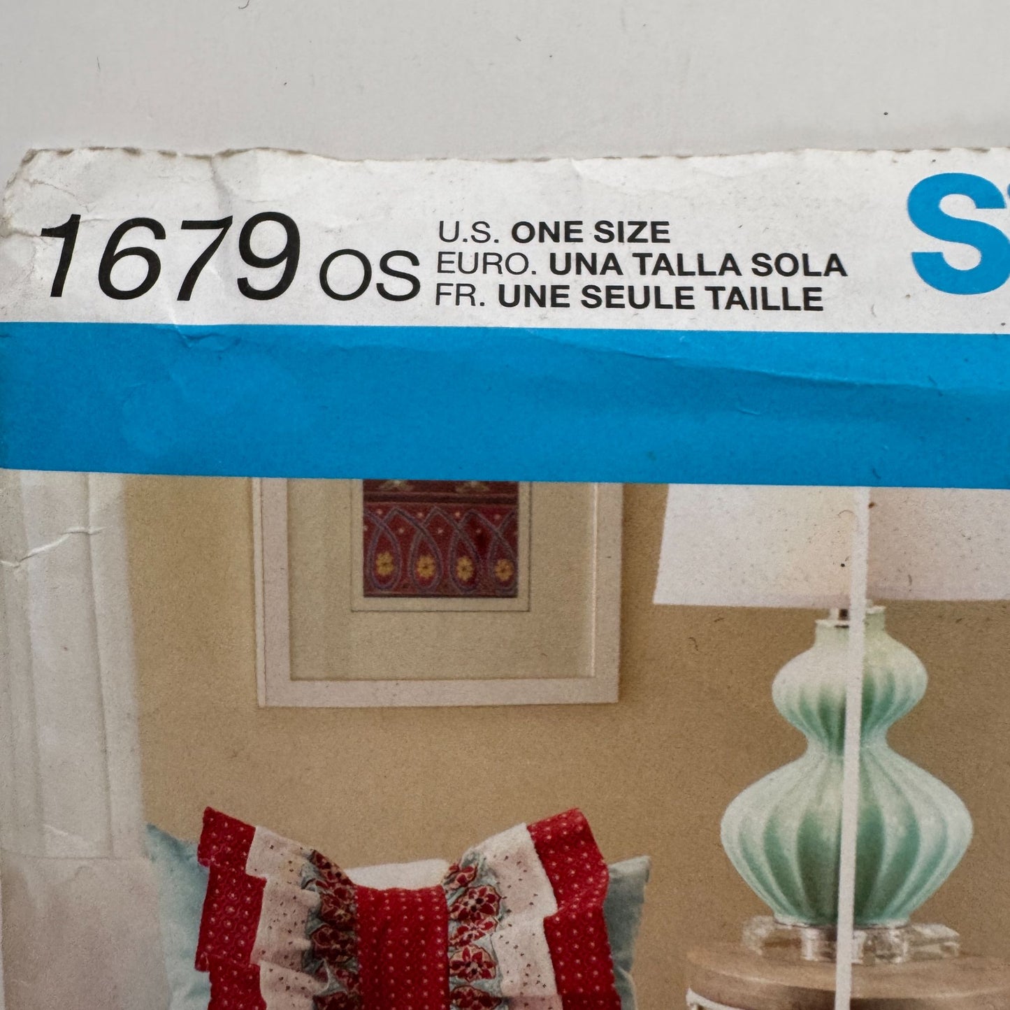 Simplicity Sewing Pattern 1679 Pillows Square Ruffles Couch Bedroom Home Decor