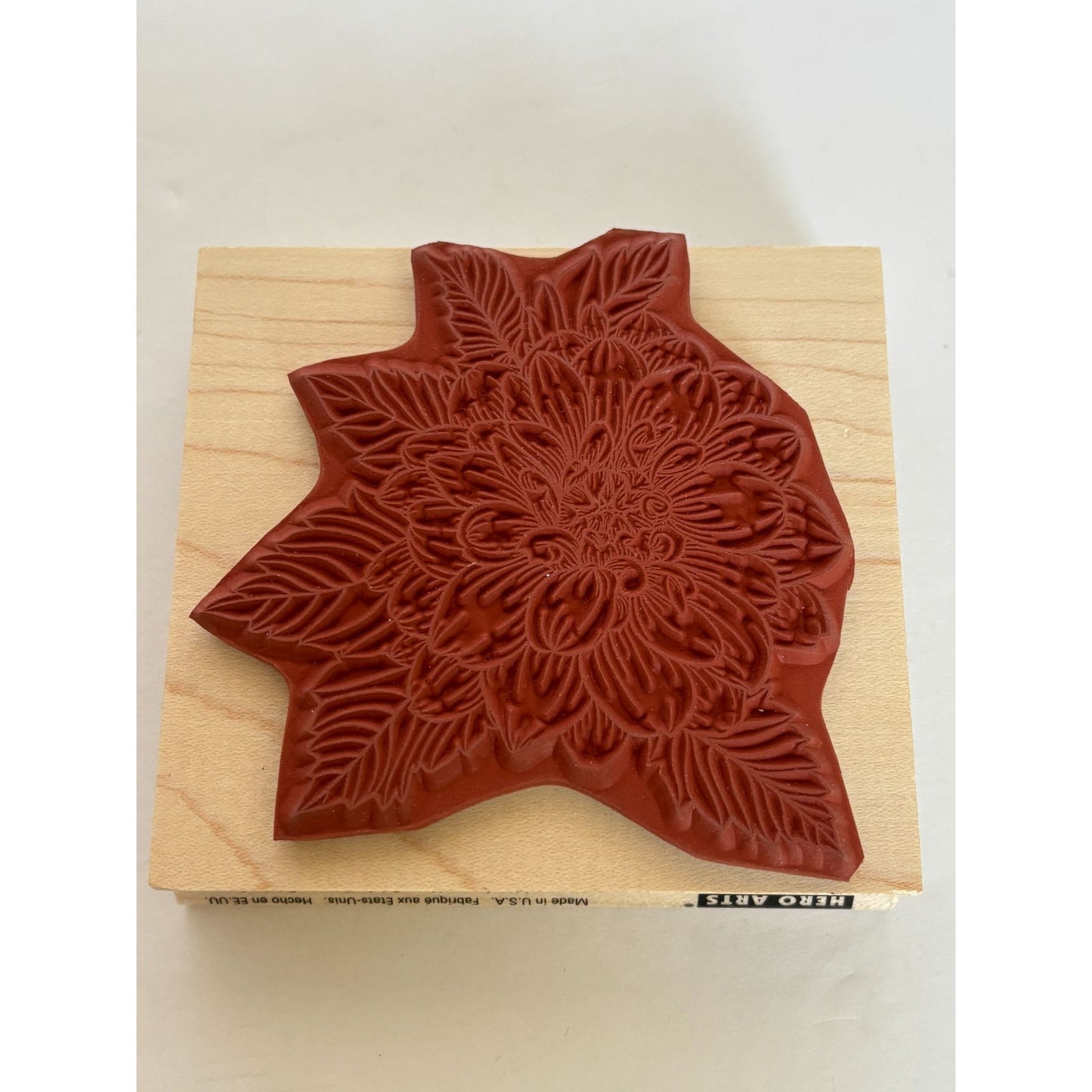 Hero Arts Wood Rubber Stamp Artistic Dahlia Flower Spring Friendship Card Making