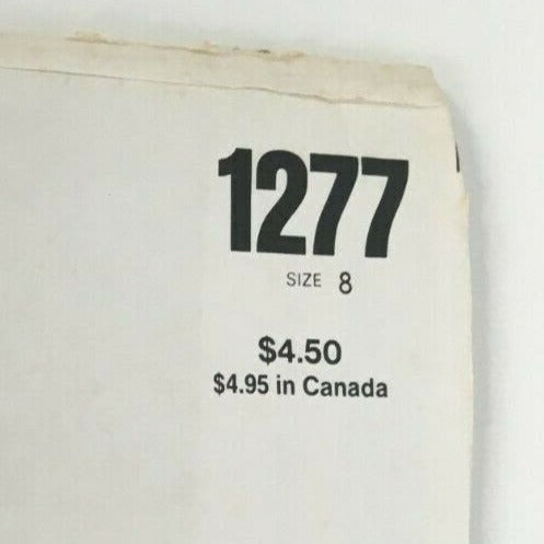 Vogue Sewing Pattern 1277 Designer Bill Blass Jacket Skirt Blouse Scarf 70s 8 Uncut