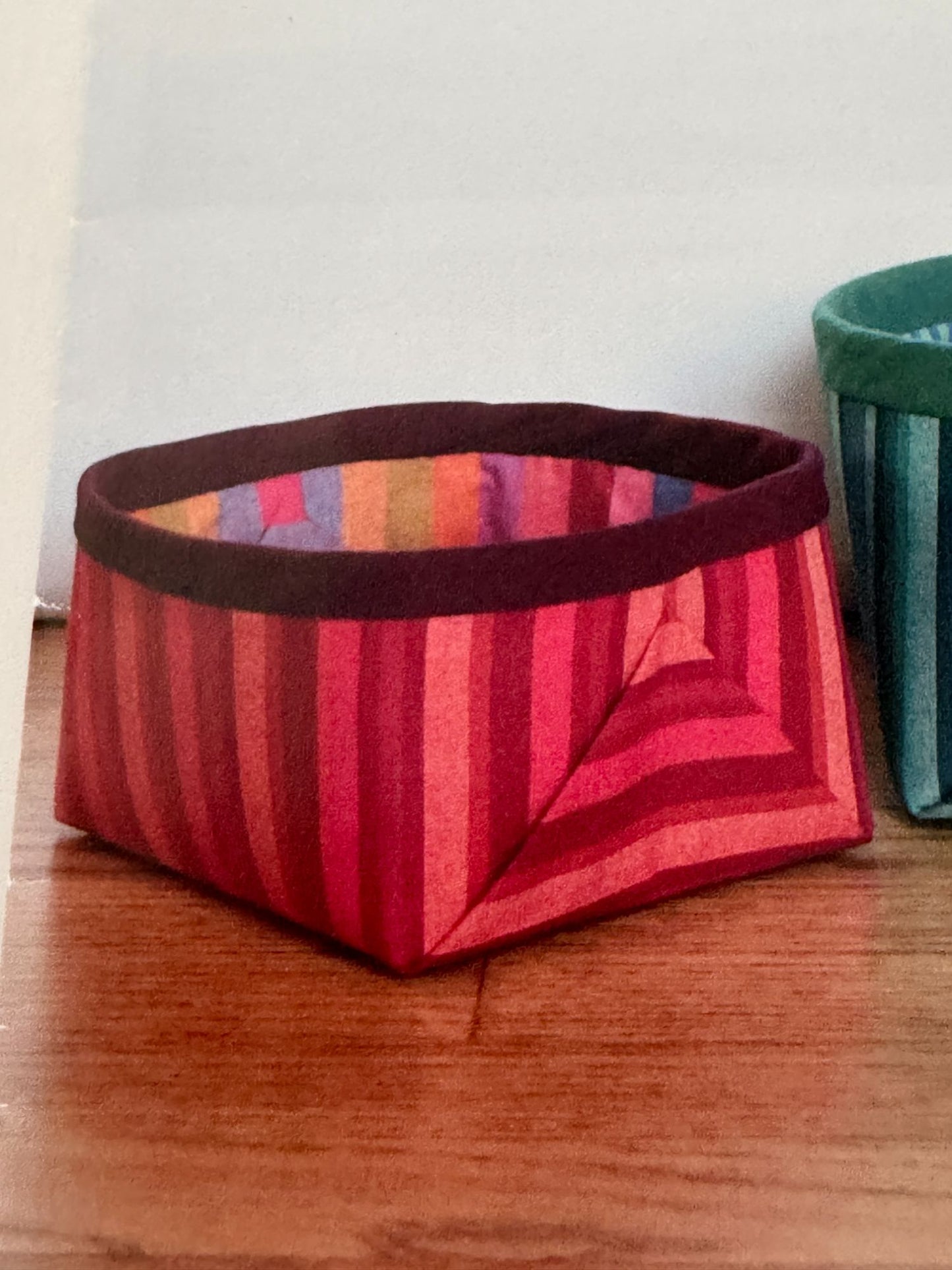 Around the Bobbin Sewing Pattern Nestlings Basket Stacking Storage Square Fabric
