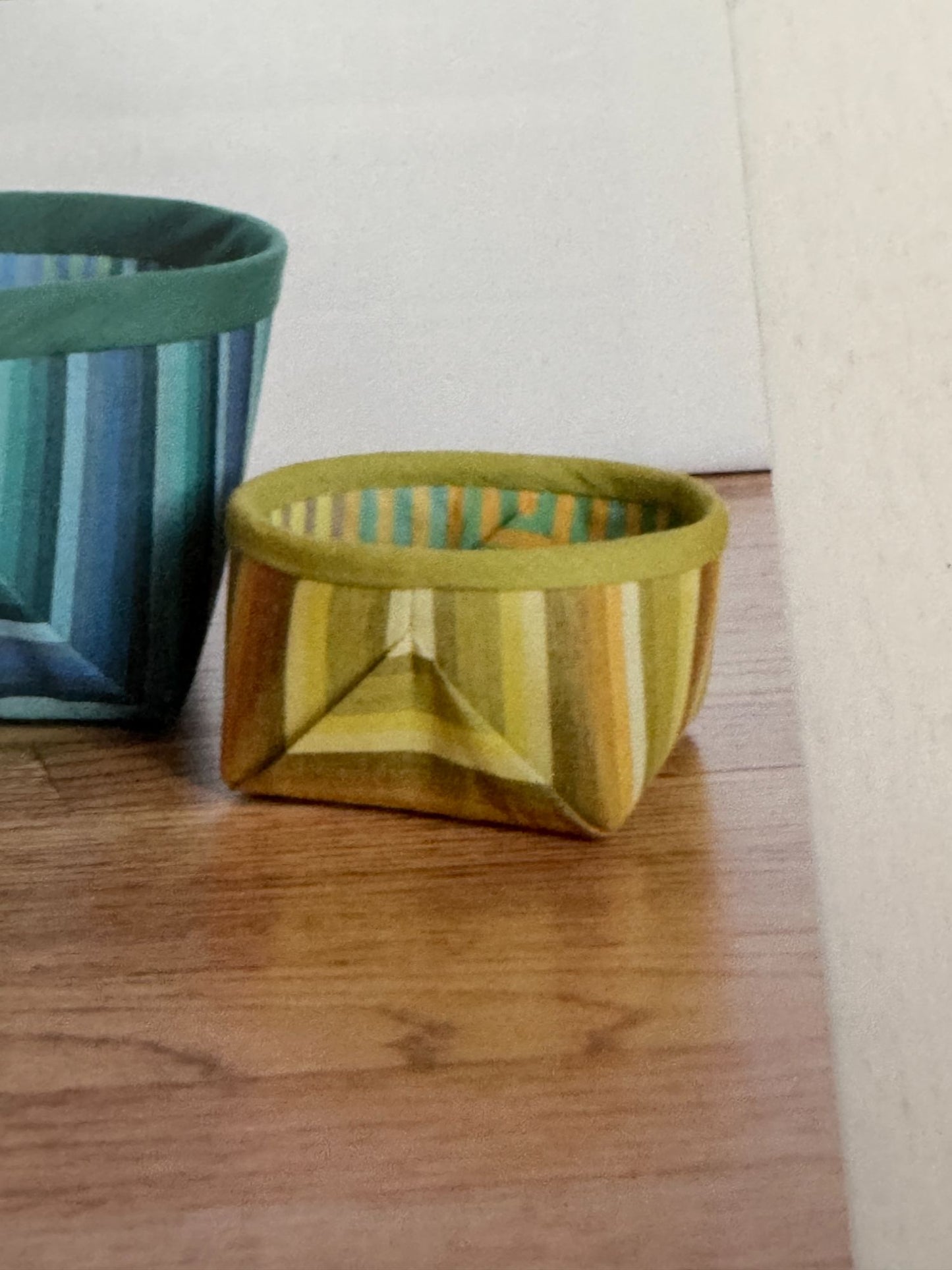 Around the Bobbin Sewing Pattern Nestlings Basket Stacking Storage Square Fabric