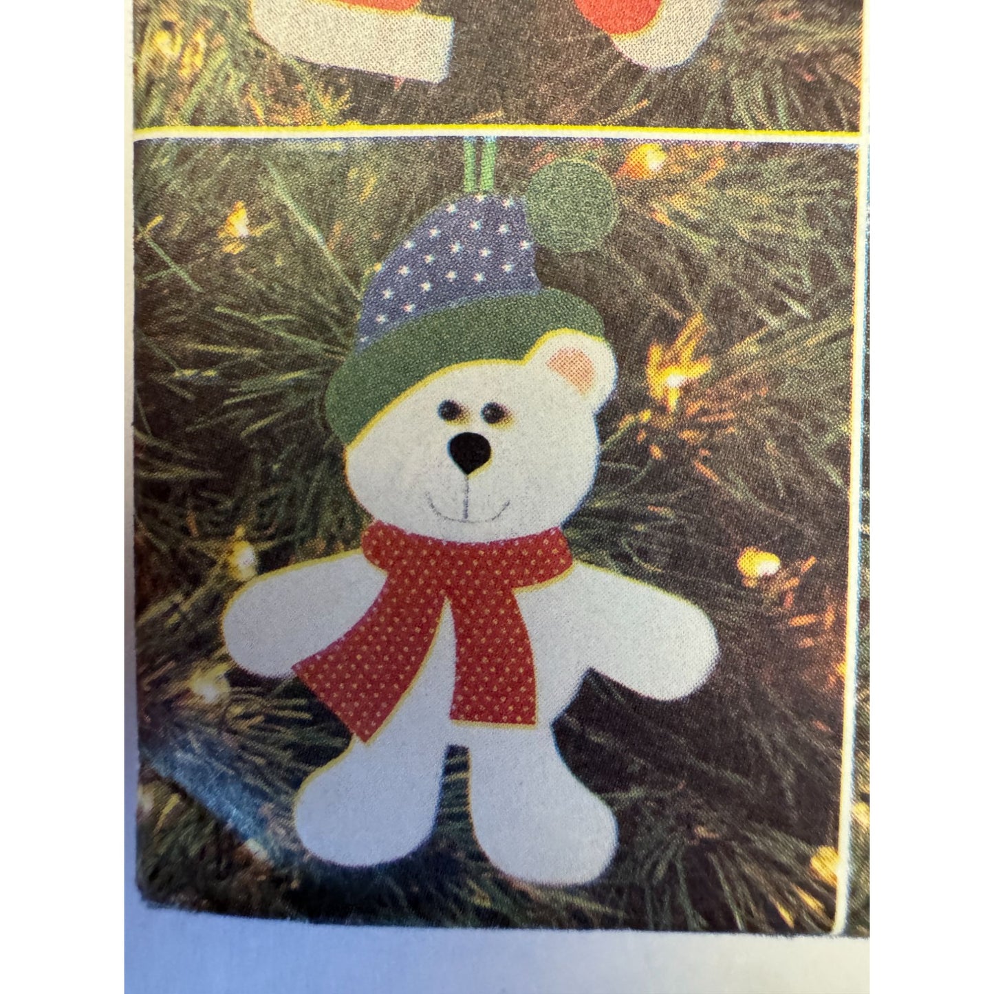 Butterick Sewing Pattern 4604 Christmas Bear Felt Ornaments Holiday Decor Uncut No Sew