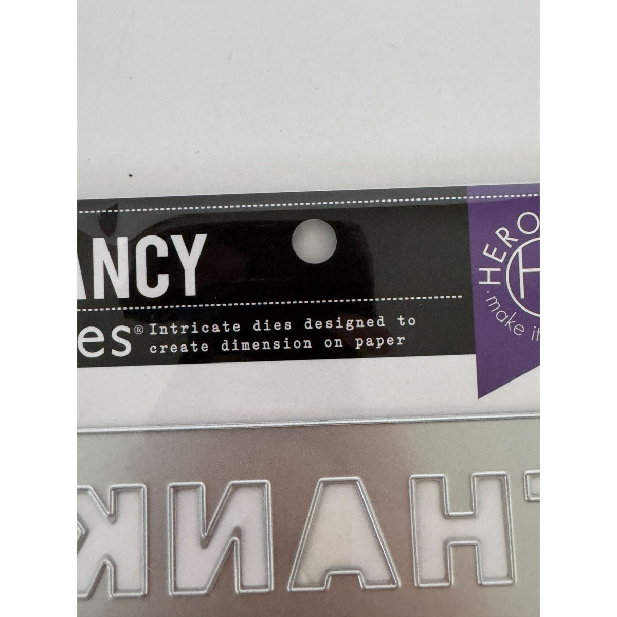 Hero Arts Fancy Dies Thank You Message Cover Plate Words Metal Die Set Cardmaking Crafting